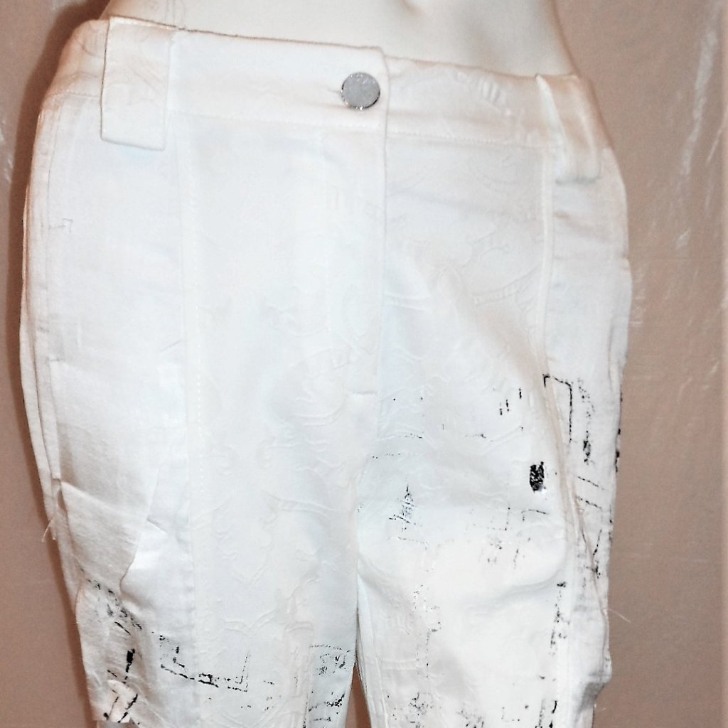 Vassalli Capris Pant Made-In-Italy In Silk/ Nwt